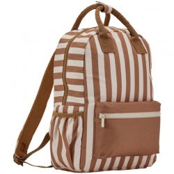 Sac à dos | Rayures marron - Atelier wagram