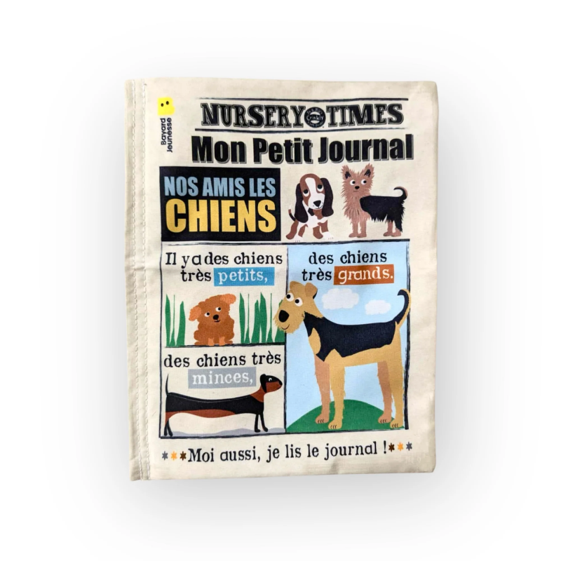 Journal bébé tissu | Les chiens