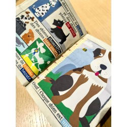 Journal bébé tissu | Les chiens