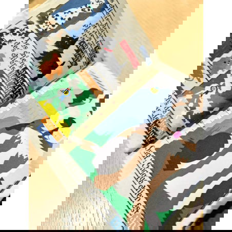 Journal bébé tissu | Les chiens - Crinkly