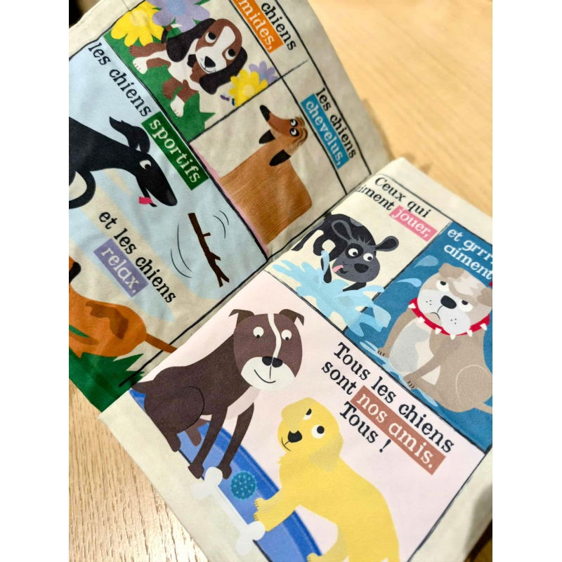 Journal bébé tissu | Les chiens