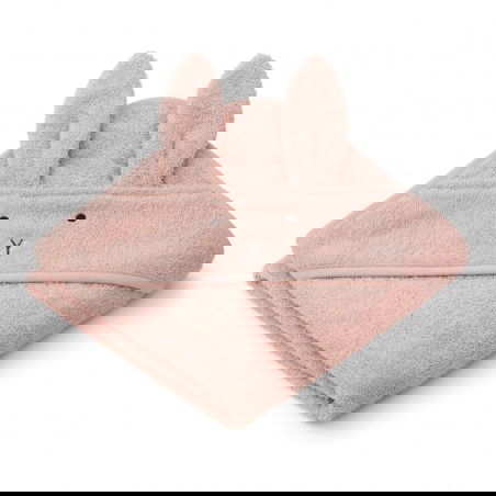 Cape de bain coton bio | Lapin corail - Liewood