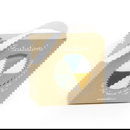 Balle tissus bébé 10 cm | Moutarde - Ratatam