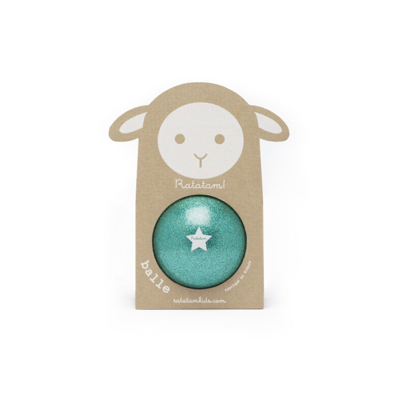 Ballon paillettes 10 cm | Vert