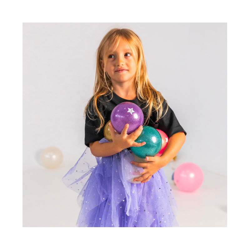 Ballon paillettes 10 cm | Vert