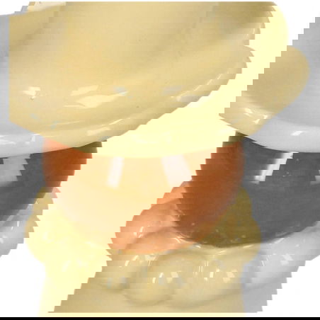 Bougeoir en grès beige 15 cm - Sélection déco