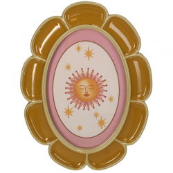 Cadre photo polyrésine | Ocre 15 cm - Sélection déco