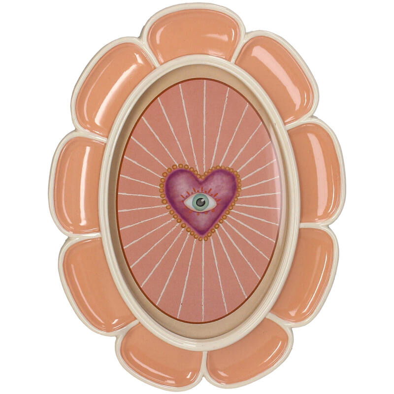 Cadre photo polyrésine | Rose 15 cm