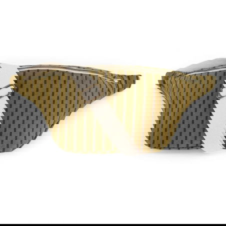 Sac banane | Rayures Tennis Olive - Rose in April