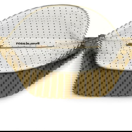 Sac banane | Rayures Tennis Olive - Rose in April