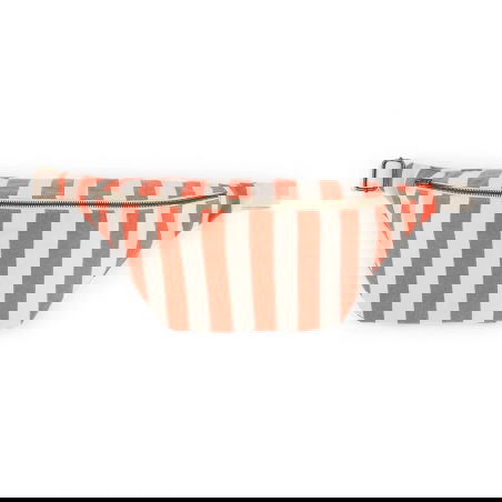 Sac banane | Rayures Greige/Tomato - Rose in April