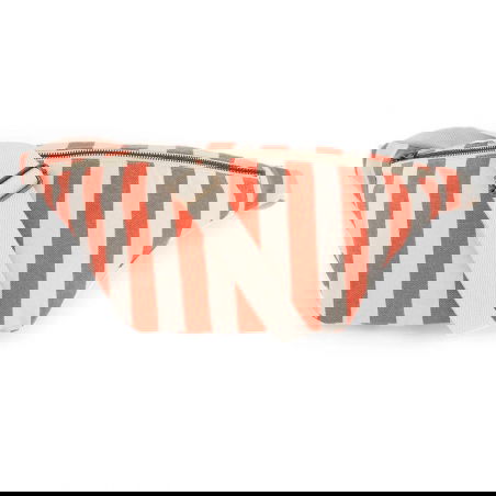 Sac banane | Rayures Greige/Tomato - Rose in April