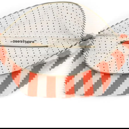 Sac banane | Rayures Greige/Tomato - Rose in April