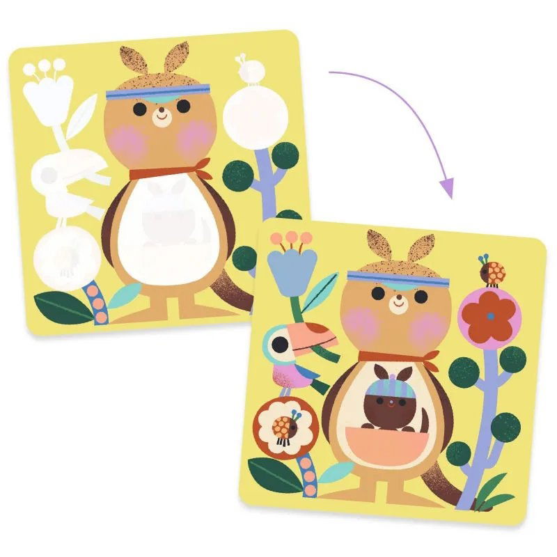 Coloriages magiques | Coucou caché maman-bébé du monde