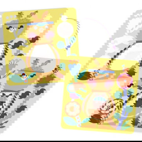 Coloriages magiques | Coucou caché maman-bébé du monde - Djeco