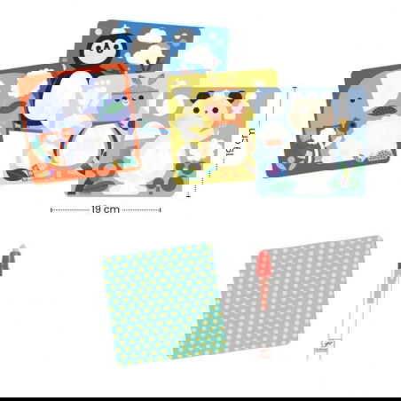 Coloriages magiques | Coucou caché maman-bébé du monde - Djeco