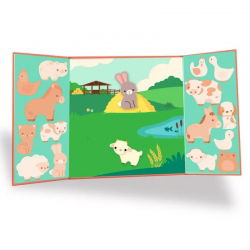 Stickers épais repositionnables | Les animaux de la ferme