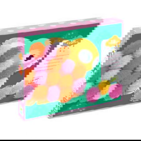 Collage de pompons | Anilaux et ronds pompoms