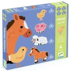 Primo puzzle évolutif | A la ferme - Djeco