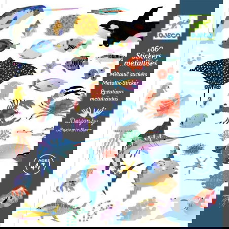 Stickers métalliques Océan