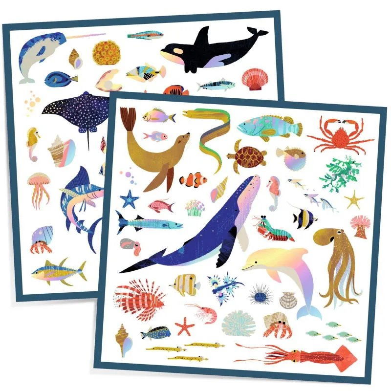 Stickers métalliques Océan