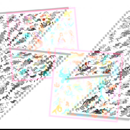 Stickers métallisés Sirènes - Djeco