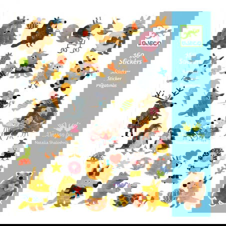 Stickers Fluffy Friends - Djeco