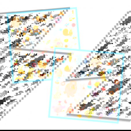 Stickers Fluffy Friends - Djeco