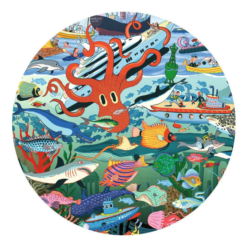 Puzzle d'observation 200 pièces - Les secrets de la mer