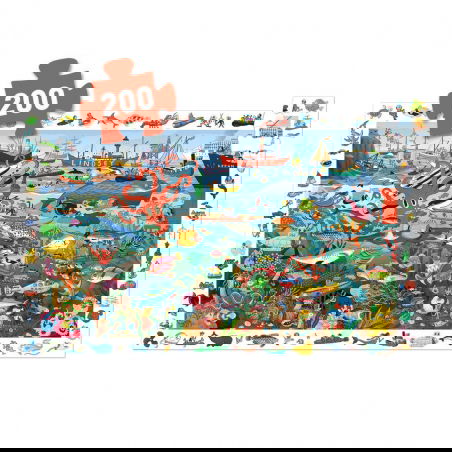 Puzzle d'observation 200 pièces - Les secrets de la mer - Djeco