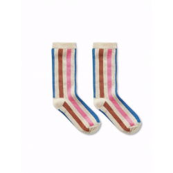 Chaussettes | Rayures rose - Sproet & Sprout