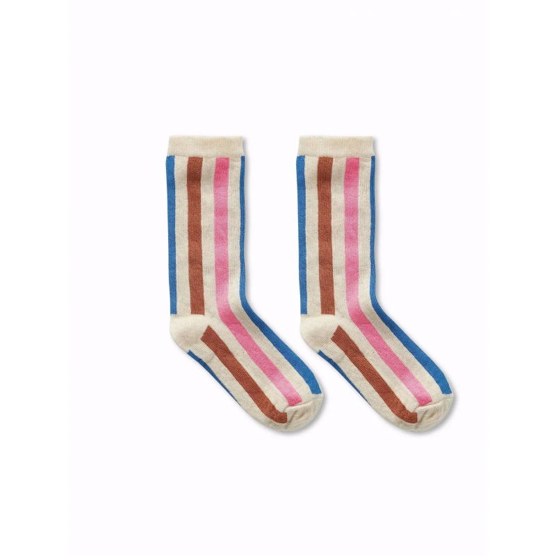 Chaussettes | Rayures rose