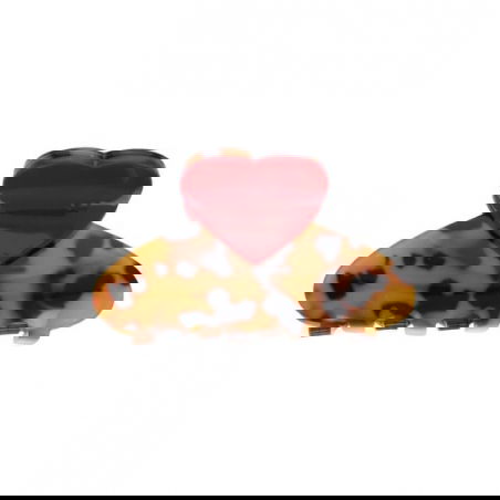 Pince à cheveux crabe | Léopard cœur rouge - Le petit souk