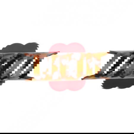 Pince à cheveux crabe | Léopard cœur rouge - Le petit souk