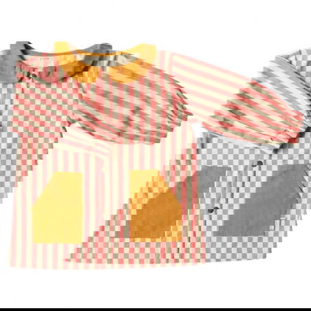 Tablier d'école enfant | Rayé rose - Le petit souk