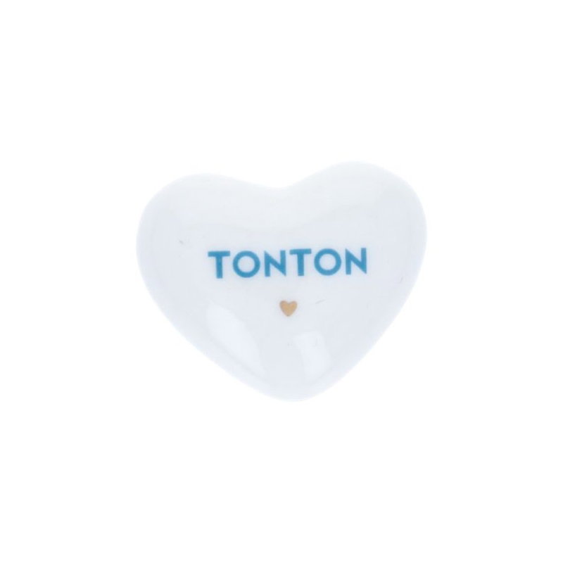 Coeur en céramique à message