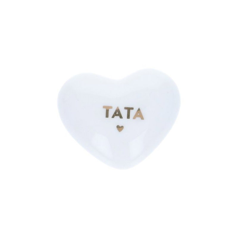 Coeur en céramique à message