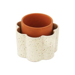 Pot autonome Paulita| Blanc grainé - Pepin