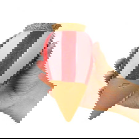 Olla | Rayé rose et rouge - Pepin