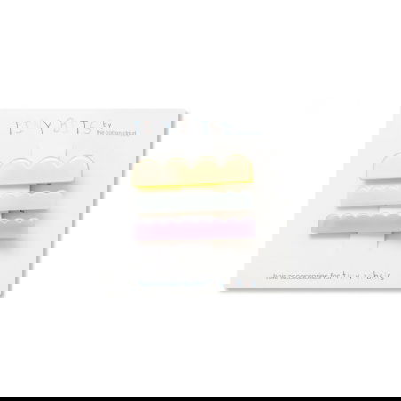 Lot de 3 pinces à cheveux | Waves Pastel - The cotton cloud