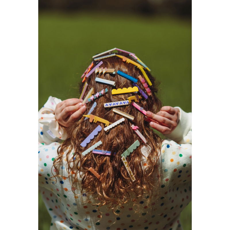 Lot de 3 pinces à cheveux | Waves Pastel