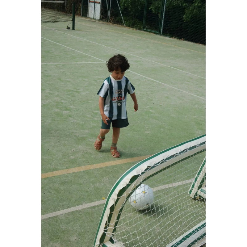 But gonflable avec balle | Green stripe