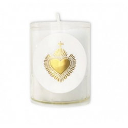 Bougie veilleuse | Sacré coeur or