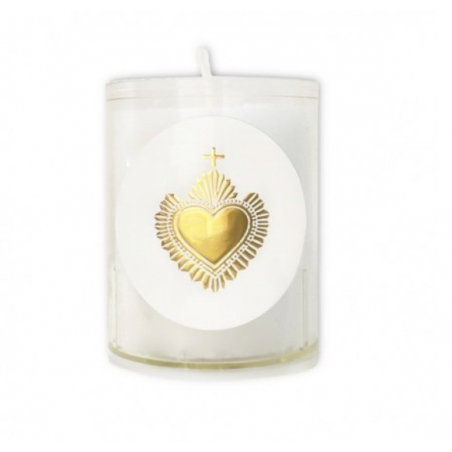 Bougie veilleuse | Sacré coeur or - God save the king
