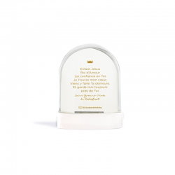 Boule à neige | Jésus Divin enfant paillettes dorées