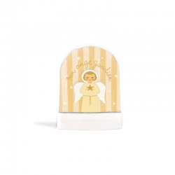 Boule à neige | Bon ange gardien paillettes dorées