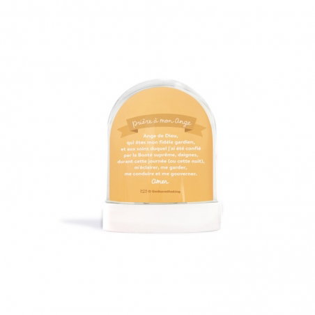 Boule à neige | Bon ange gardien paillettes dorées