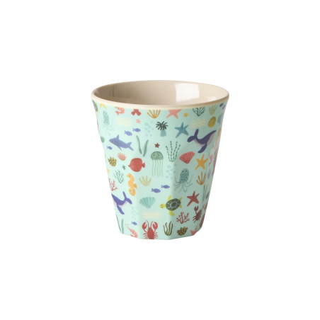 Petit gobelet | Ocean print bleu