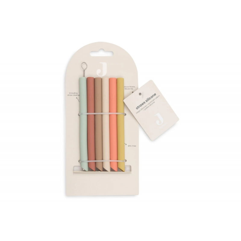 6 pailles en silicone | Mixed shades