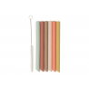 6 pailles en silicone | Mixed shades